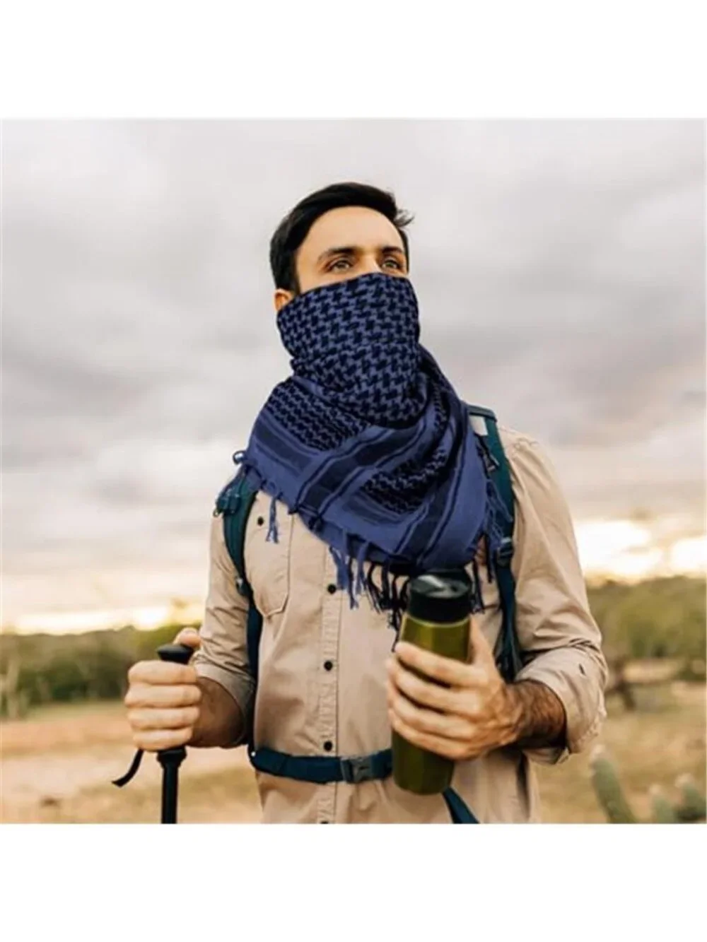 Men's Military Shemagh Tactical Desert Scarf Keffiyeh Neck Head Scarf